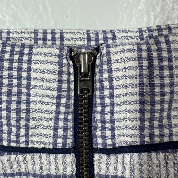 NEW Anthropolgie Edme & Esyllte Skirt Women's‎ 4 Cotton Gingham Pencil Lined - Picture 6 of 7